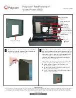 Предварительный просмотр 1 страницы Polycom RealPresence Video Protect 500 Setup Sheet