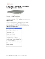 Polycom RSS 2000 Getting Started Manual preview