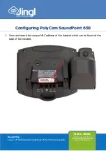 Preview for 2 page of Polycom SoundPoint 650 Configuring