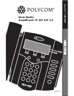 Preview for 1 page of Polycom SoundPoint IP 301 SIP User Manual