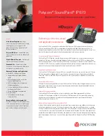 Preview for 1 page of Polycom SoundPoint IP 670 Specifications