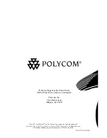 Preview for 22 page of Polycom SoundStation IP 3000 User Manual