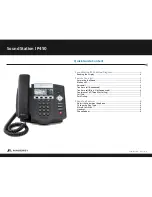 Предварительный просмотр 2 страницы Polycom SoundStation IP450 Quick Manual