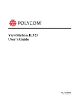 Предварительный просмотр 1 страницы Polycom ViewStation H.323 User Manual