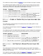 Preview for 19 page of Polycom Vortex EF2201 Command List