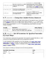 Preview for 63 page of Polycom Vortex EF2201 Command List