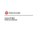 Polycom Vortex EF2280 Reference Manual предпросмотр