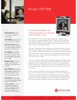 Polycom VSX 3000 Brochure & Specs предпросмотр