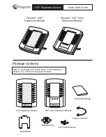 Preview for 1 page of Polycom VVX Expansion Module Quick Start Manual