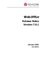 Preview for 1 page of Polycom WebOffice Release Note