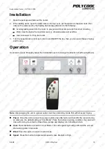 Preview for 10 page of PolyCool CV700 User Manual