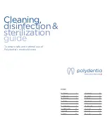 Preview for 1 page of POLYDENTIA HY-DROP Cleaning, Disinfection & Sterilization Manual