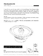 POLYGLASS 100 CVX User Manual preview