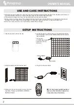 Preview for 2 page of Polygroup ILLUMINATIONS COLOR BLAST NET STYLE LED LIGHTS Owner'S Manual