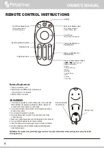 Preview for 4 page of Polygroup ILLUMINATIONS COLOR BLAST SPIRAL TREE LED LIGHTS Owner'S Manual