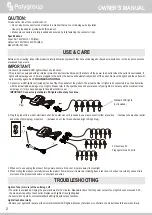 Preview for 2 page of Polygroup LUMATIONS LED LIGHTWIZARD Owner'S Manual