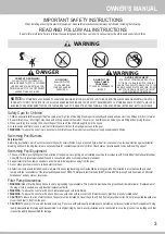 Preview for 3 page of Polygroup SFX1000 Owner'S Manual