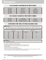 Preview for 14 page of Polygroup SUMMER WAVES P5E000400000 Owner'S Manual