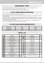 Preview for 7 page of Polygroup SUMMER WAVES SKIMMERPLUS SFS350 Owner'S Manual