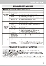 Предварительный просмотр 13 страницы Polygroup SUMMER WAVES SKIMMERPLUS SFX1000-BS Owner'S Manual