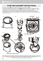 Предварительный просмотр 16 страницы Polygroup Summer Waves Skimmerplus SFX1500+ Owner'S Manual