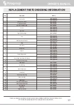 Предварительный просмотр 17 страницы Polygroup Summer Waves Skimmerplus SFX1500+ Owner'S Manual