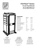 PolyJohn FS3 Fleet Series Assembly Manual preview