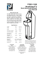 Preview for 1 page of PolyJohn HandStand 2 PSW2-1000 User Manual