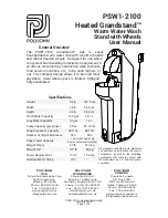 Preview for 1 page of PolyJohn Heated Grandstand PSW1-2100 User Manual