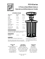 Предварительный просмотр 1 страницы PolyJohn PS14 Series Operation & Maintenance Manual