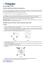 Preview for 2 page of Polypipe Silavent Sapphire GCF100LV Series Installation Instructions