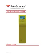 PolyScience Sous Vide Discovery User Manual preview