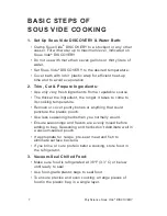 Preview for 8 page of PolyScience Sous Vide Discovery User Manual