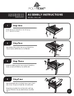 Предварительный просмотр 4 страницы Polyteak SHLL-ADI Owner'S Manual