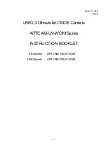 Предварительный просмотр 1 страницы Polytec ARTCAM-092UV-WOM Instruction Booklet