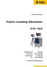 Preview for 1 page of Polytec PSV-500 Hardware Manual