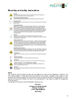 Preview for 3 page of Polytron AVM 2049 F User Manual