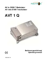 Polytron AVT 1 Q Operating Manual preview