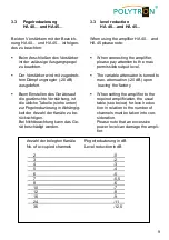 Предварительный просмотр 9 страницы Polytron HA 30116 N/AP Operating Manual