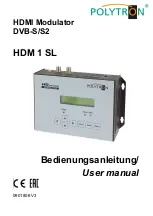 Polytron HDM 1 SL User Manual preview