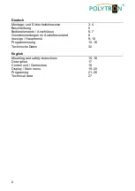 Preview for 2 page of Polytron HDM 1 SL User Manual