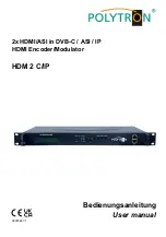 Polytron HDM 2 C/IP User Manual предпросмотр