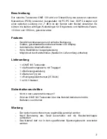 Preview for 2 page of Polytron OME 100 Operating Manual