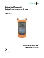 Preview for 1 page of Polytron OME 200 Operating Manual