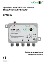 Polytron OPM-CDL Operating Manual preview