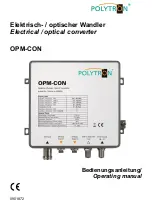 Polytron OPM-CON Operating Manual preview