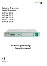 Polytron OT 104 DFB Operating Manual preview