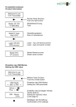 Preview for 11 page of Polytron OT 104 DFB Operating Manual