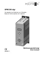 Polytron SPM 200 digi User Manual preview