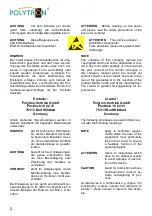 Preview for 2 page of Polytron SPM-PSTI Operating Manual